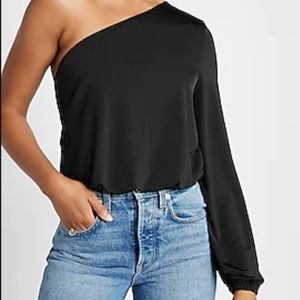 NWT Express one shoulder bodysuit